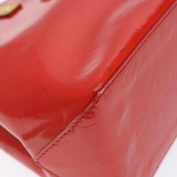 LOUIS VUITTON Monogram Vernis Reade PM Hand Bag Red Rouge M91088 LV Auth ep10876 - Picture 5 of 16